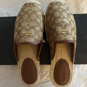 Coach Carley Espadrille Khaki.  Size 8.  Never worn.  Brand new.  Original box.
